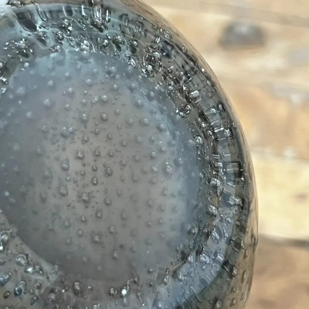 Blown Control Bubble Glass Vase Oval Shaped Minimalist Home Decor